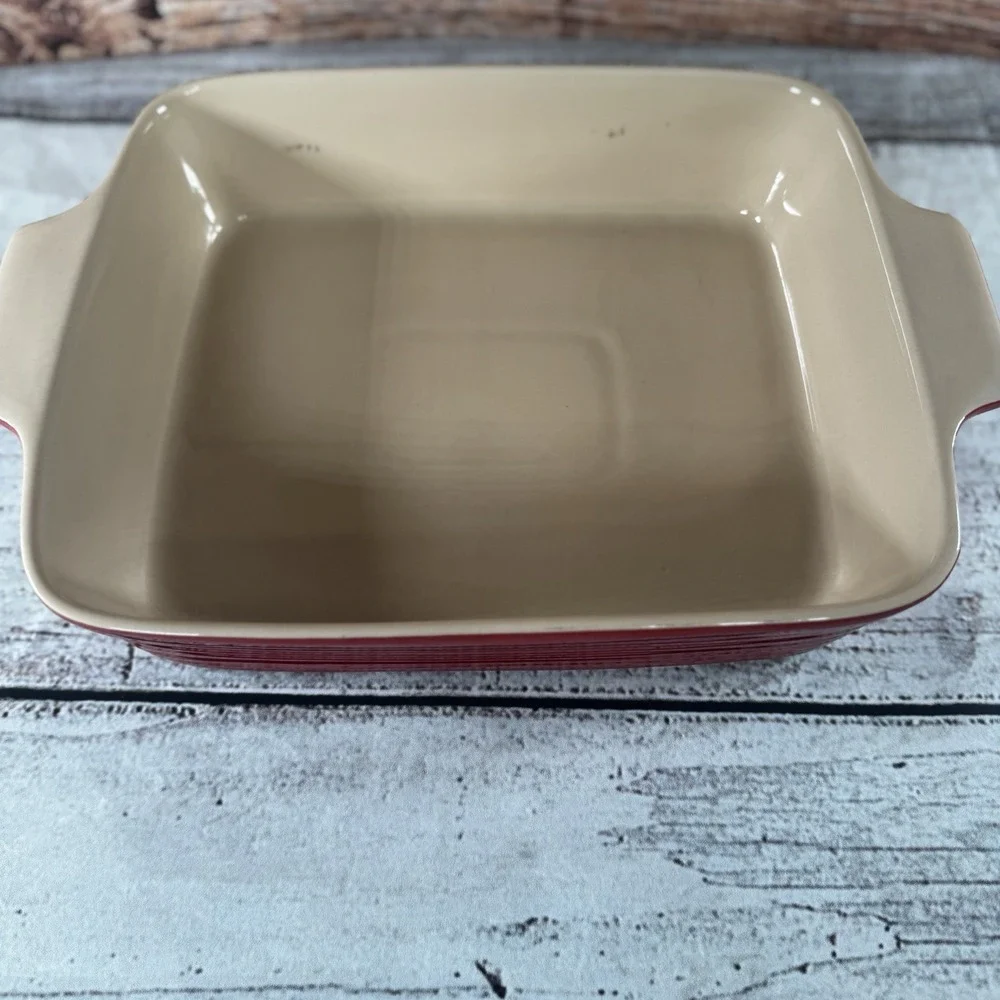 Brandani Red Ceramic Casserole Dish 10